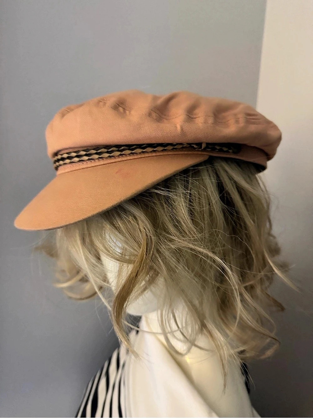 Brixton Fiddler Fisherman Cap Women's Pink & Brown Medium